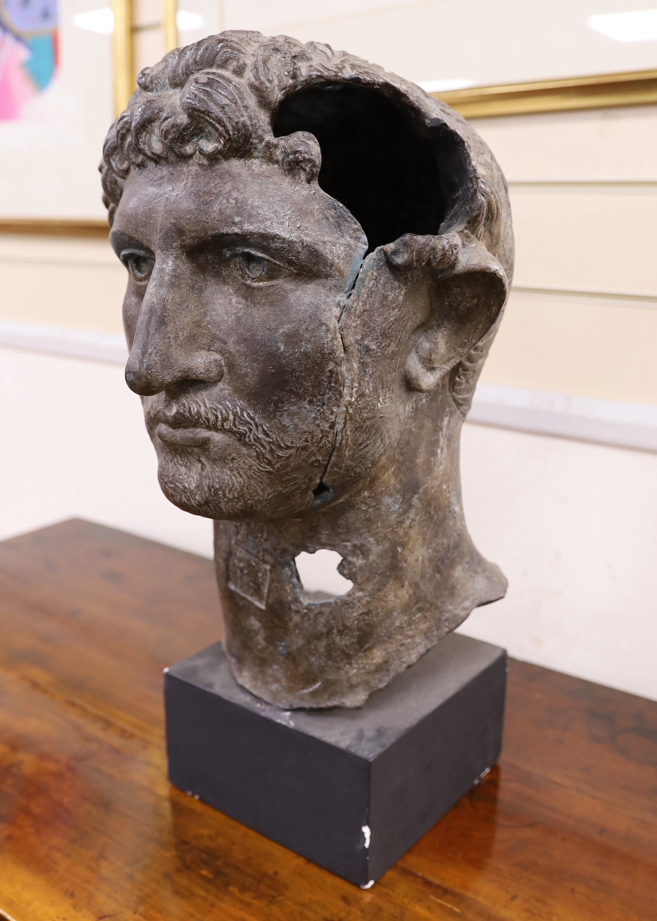 After the antique - bronze finished portrait bust